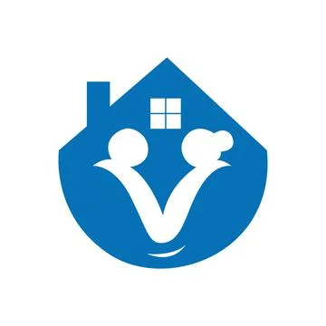 Homecare logo design vector template Illustrazione stock