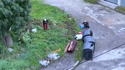 Homeless and garbage Stock-Footage 161099267