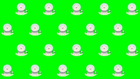 Homeless Animals Day Pop-Up, Pattern Characters: Green Screen Essentials Video stock 279199010