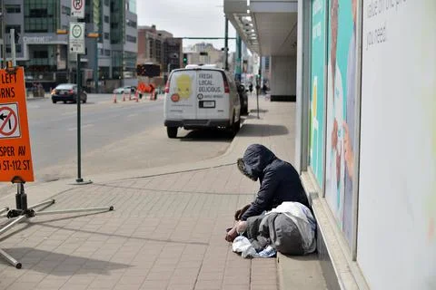 Homeless begger. Stock Photos