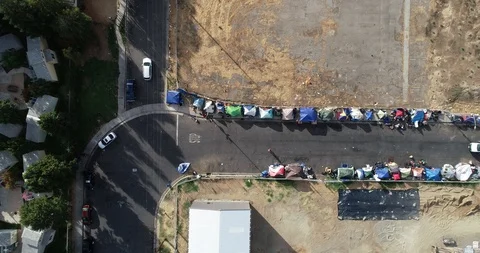 Homeless camp Stock Footage 96032025