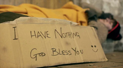 Homeless 스톡 동영상 33003173