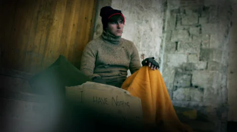 Homeless Stock Footage 33003193