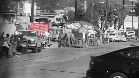 Homeless Video stock 142977405