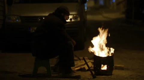 The homeless man Video stock 63050259