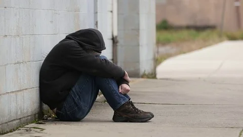 Homeless Man Stock Footage 77839052