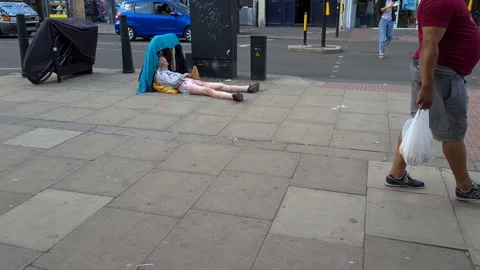Homeless man. Stock Footage 160671758
