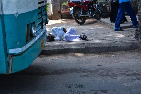 Homeless Man Foto stock