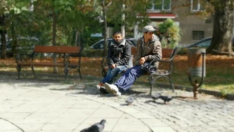 HomelessBlur Stock Footage 117244393