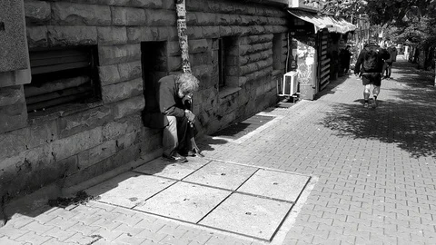 HomelessBW Stock Footage 117244332