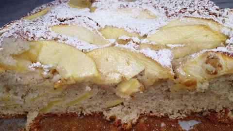 Homemade apple pie. Close up view Stock Footage 162672719