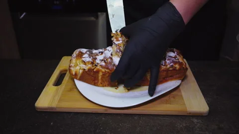 Homemade Apple Pie Stock Footage 307312671