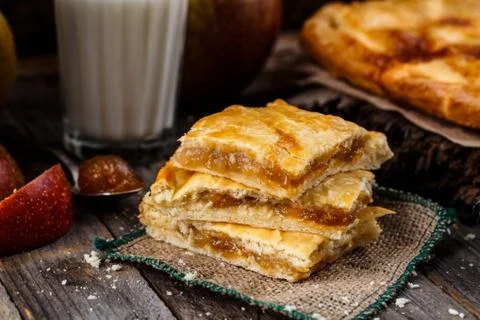Homemade apple pie Stock Photos