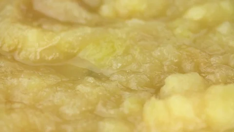 Homemade Applesauce (4K; seamless loopable) Stock Footage 83837628