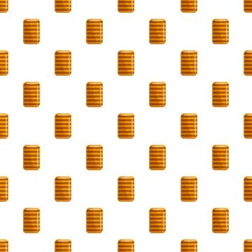 Homemade biscuit pattern seamless vector Stock Illustration