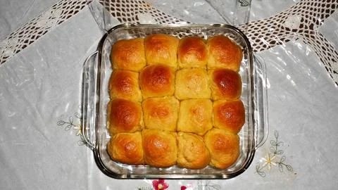 Homemade Boxed Bread Stock Photos
