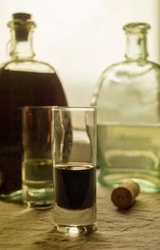 Homemade Brandy Stock Photos