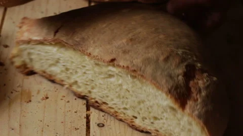 Homemade Bread With The Ancient Method Stock Footage 152773566