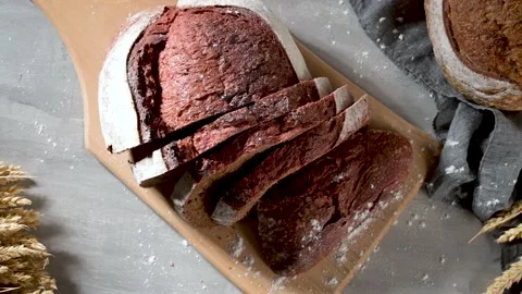 Homemade bread Stock Footage 157568972