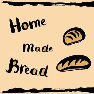 Homemade bread Illustrazione stock