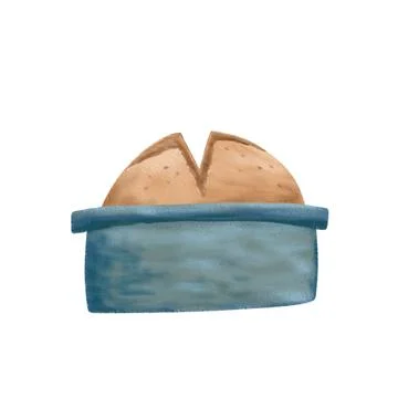 Homemade bread illustration Stock Illustration