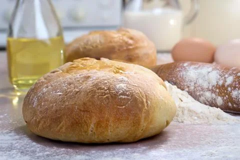 Homemade bread Stock Photos