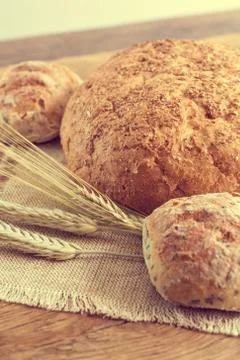 Homemade bread Stock Photos
