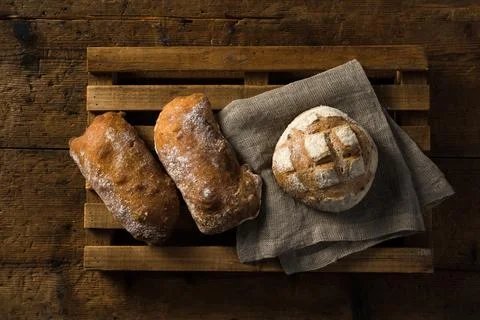 Homemade bread Stock Photos