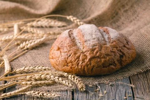 Homemade bread with seed Stock-Fotos