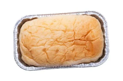 Homemade bread on white background Stock Photos