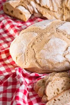 Homemade bread without yeast Foto stock