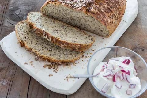 Homemade brown bread Stock Photos