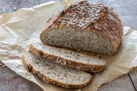 Homemade brown bread Stock Photos