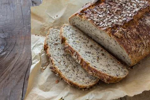 Homemade brown bread Stock Photos