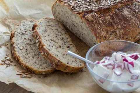 Homemade brown bread Stock Photos