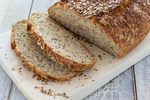 Homemade brown bread Stock Photos