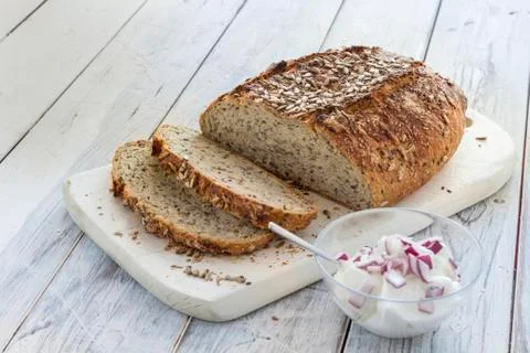Homemade brown bread Stock Photos