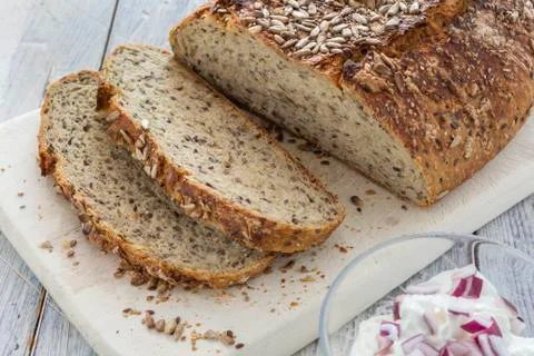 Homemade brown bread Stock Photos