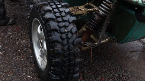 Homemade buggy machine.Offroad 動画素材 124577689