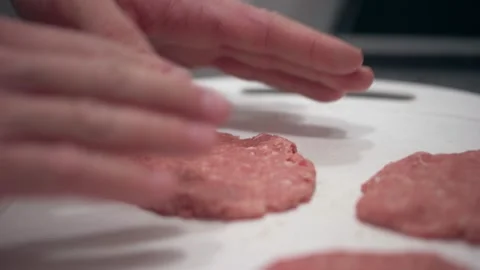 Homemade burger Stock Footage 145850552