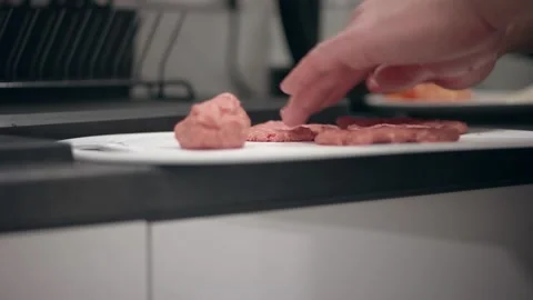 Homemade burger Stockbeeldmateriaal 145850641