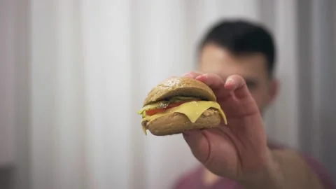 Homemade burger Stockbeeldmateriaal 145850760
