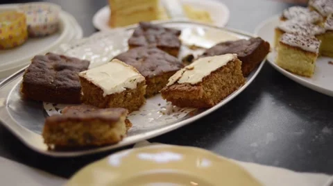 Homemade Cake Selection Stock Footage 46114470