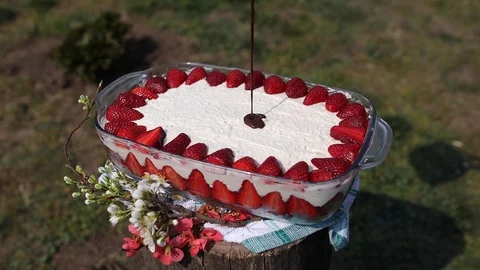 Homemade cheese cake Stock Footage 127526809