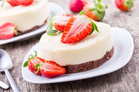 Homemade Cheesecakes Stock Photos