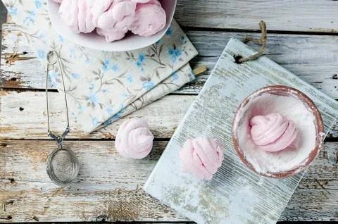 Homemade cherry marshmallows Photos