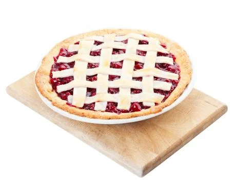 Homemade cherry pie Stock Photos