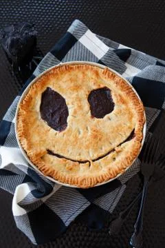 Homemade cherry pie Stock Photos