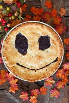 Homemade cherry pie Stock Photos