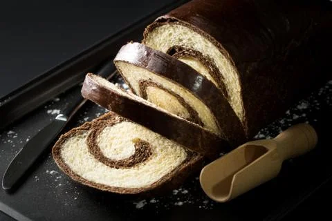 Homemade chocolate bread Stock Photos